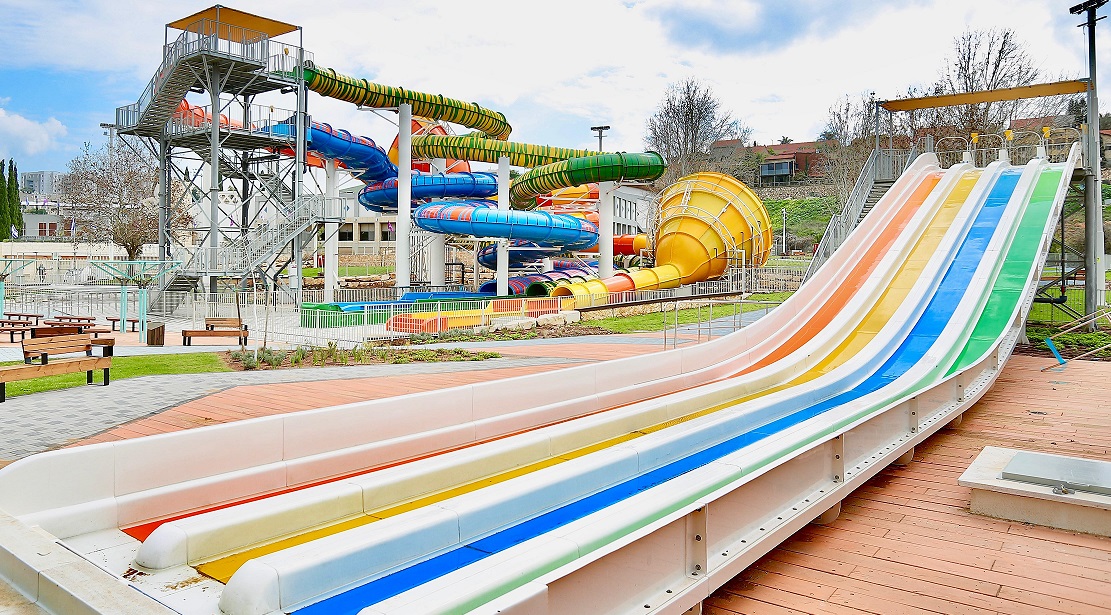 פארק מים בנוף הגליל. קרדיט: דוברות עיריית נוף הגליל