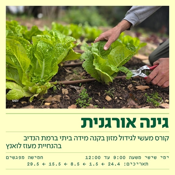 קורס גינה אורגנית