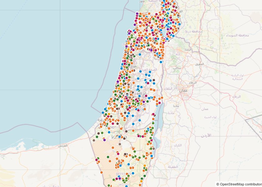 מפת הטיולים של בשביל המשפחה – כל המקומות על מפה אחת