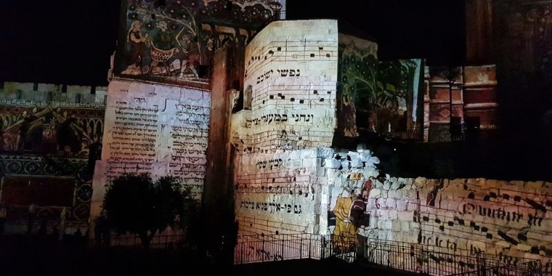 גן לאומי עיר דוד - עיר דוד נקבת השילוח מופע אור קולי ירושלים