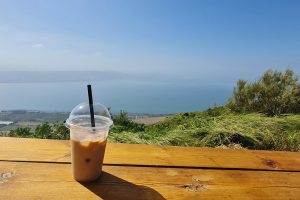 קפה חמה: עגלת קפה בדרום רמת הגולן