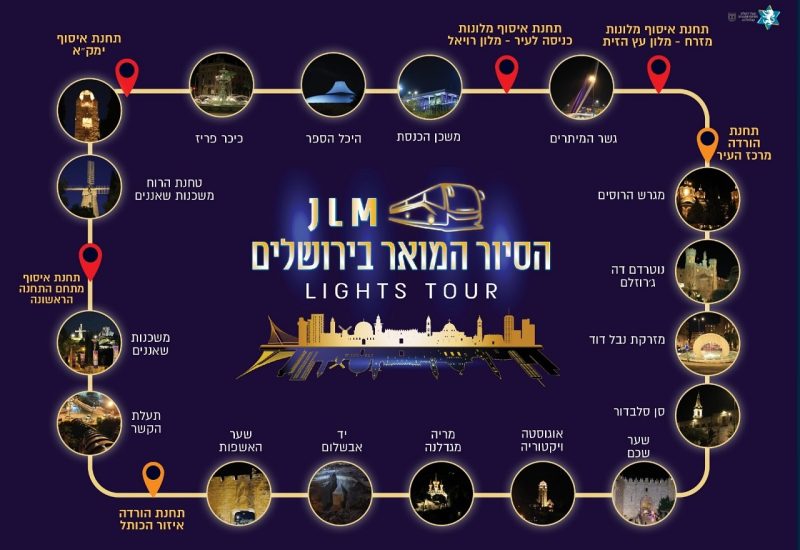 הסיור המואר בירושלים - Lights Tour JLM