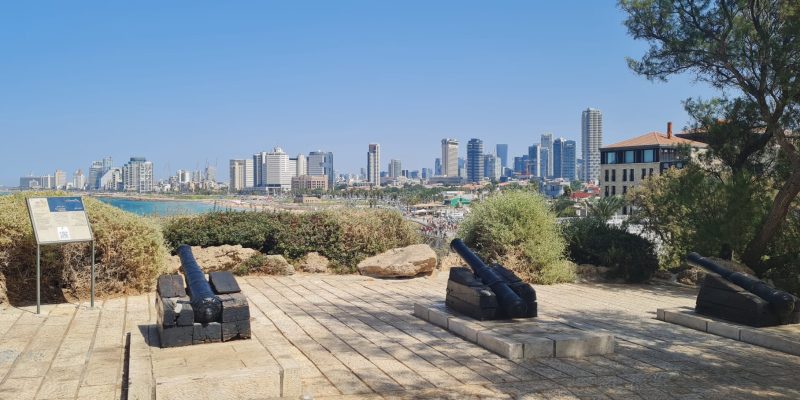 טיילת מפרץ שלמה - תצפית לכיוון תל אביב מיפו העתיקה
