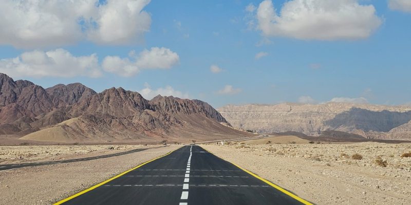 כביש הגישה שמוביל אל פארק תמנע