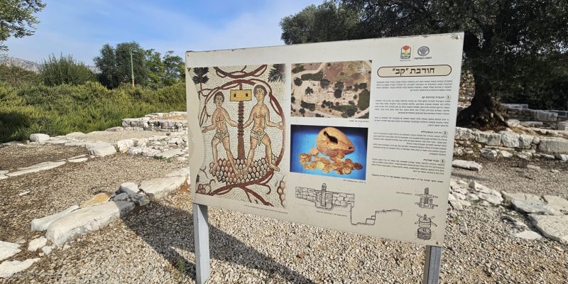 חירבת קב ופארק רבין בכרמיאל: אתר עתיקות בלב פארק ירוק למשפחות