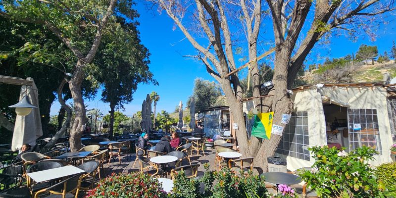 דרייב קפה: עגלת קפה במחלף שואבה