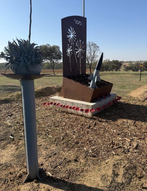 אנדרטת כיפת השלושה באדיבות יוסי הורוביץ היזם והמקים ביחד עם פורום ותיקי מערך ההגנ"א