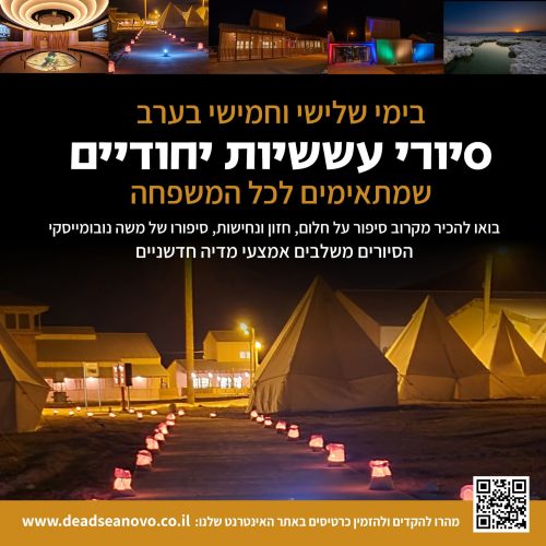 סיורי עששיות במרכז המבקרים ע"ש משה נובומייסקי