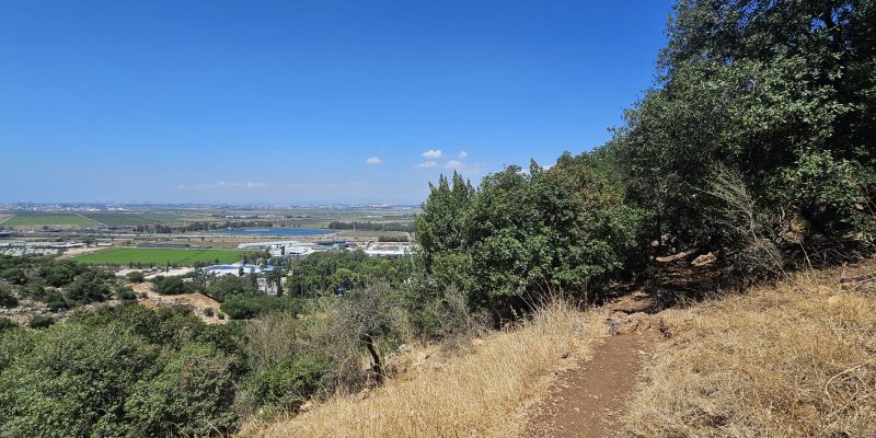 הנוף הנשקף מנחל המעפילים