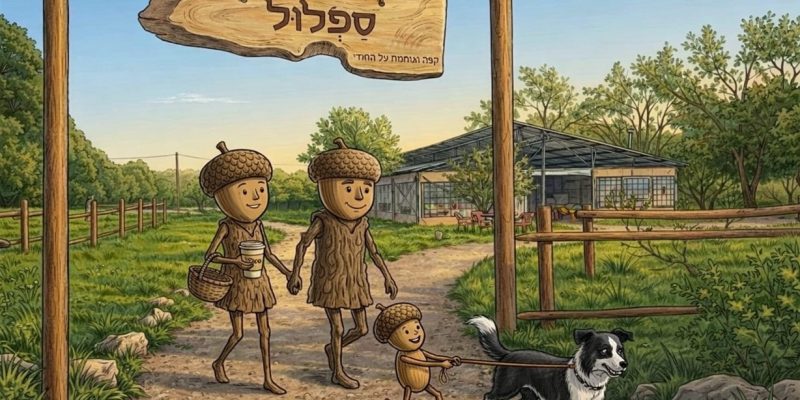 באדיבות ספלול: עגלת קפה בכפר פינס