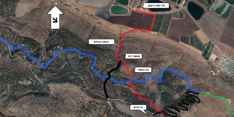 מפת עין הסמל והעמק הנעלם