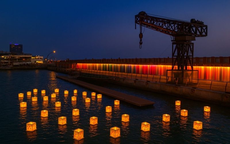 נר המשאלות - פעילות חנוכה בנמל תל אביב. צילום יהלי ברדה