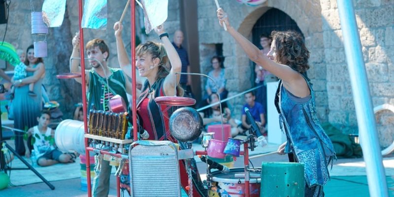 פסטיבל ירוק בפארק עתידים תל אביב - מופע תיפוף ירוק - צילום רדי רובינשטיין